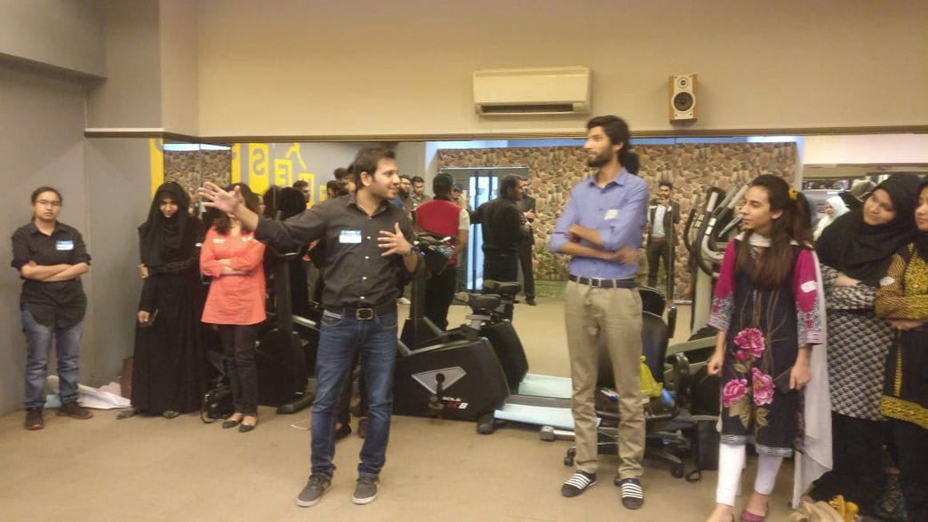 Skills development activity for MBA students at the University of Central Punjab, from the founder profile